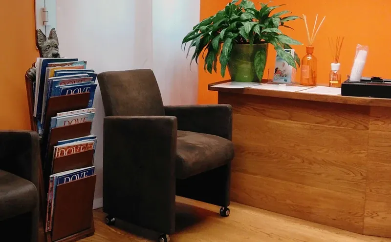 Reception dello studio dentistico in Via Leone Tolstoi 104
