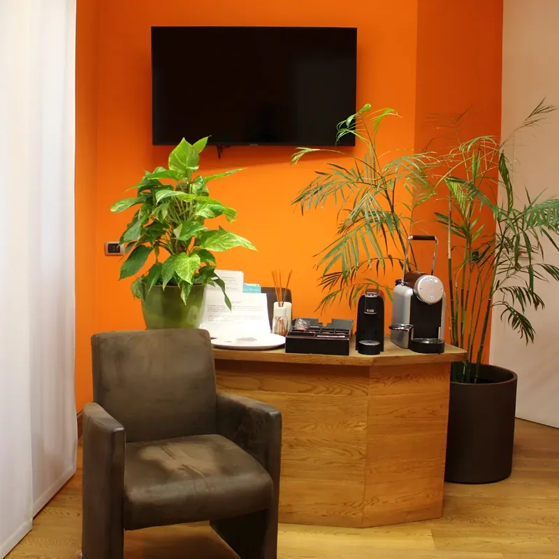 Sala d'attesa dello Studio Dentistico Rubin a Milano